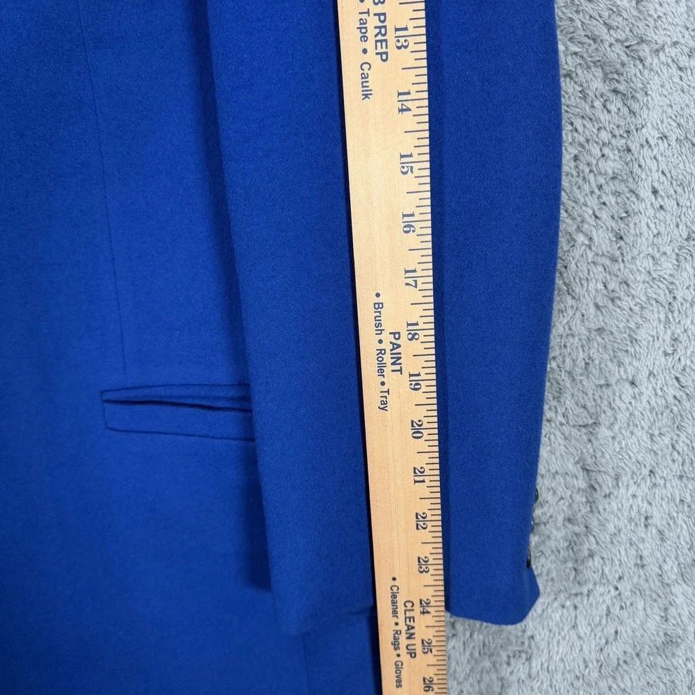 Versace V2 Blazer Mens 42L‎ Electric Blue Wool Cashmere Jacket Nieman Marcus